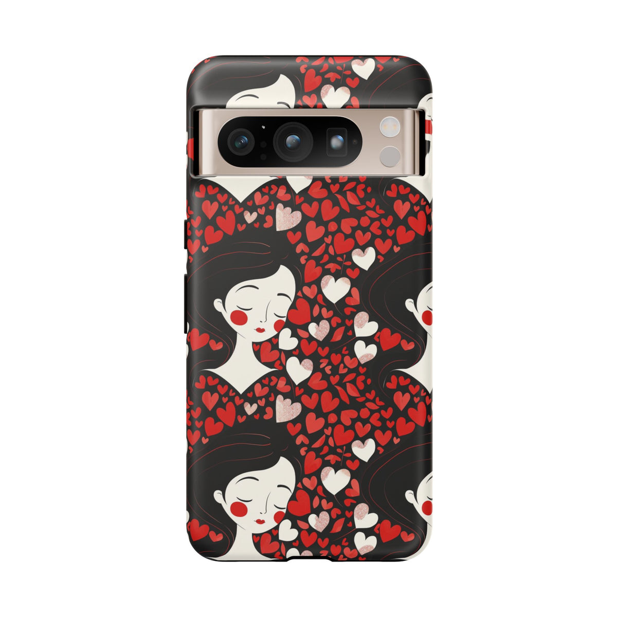 Heart Pattern Phone Case – Stylish & Loving Design for Your Device 232