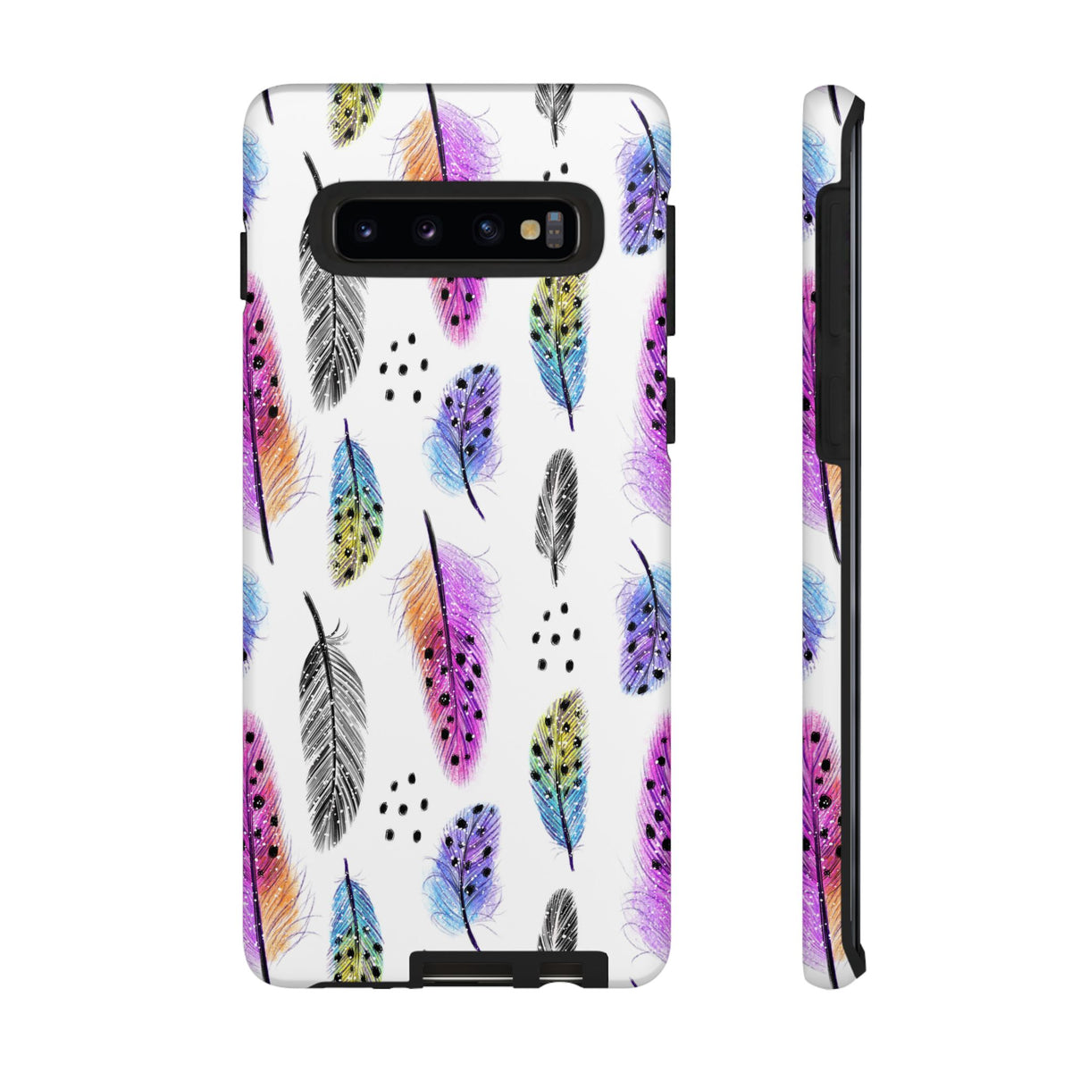 Feather Pattern Phone Case – Elegant & Durable Protection for Your Phone