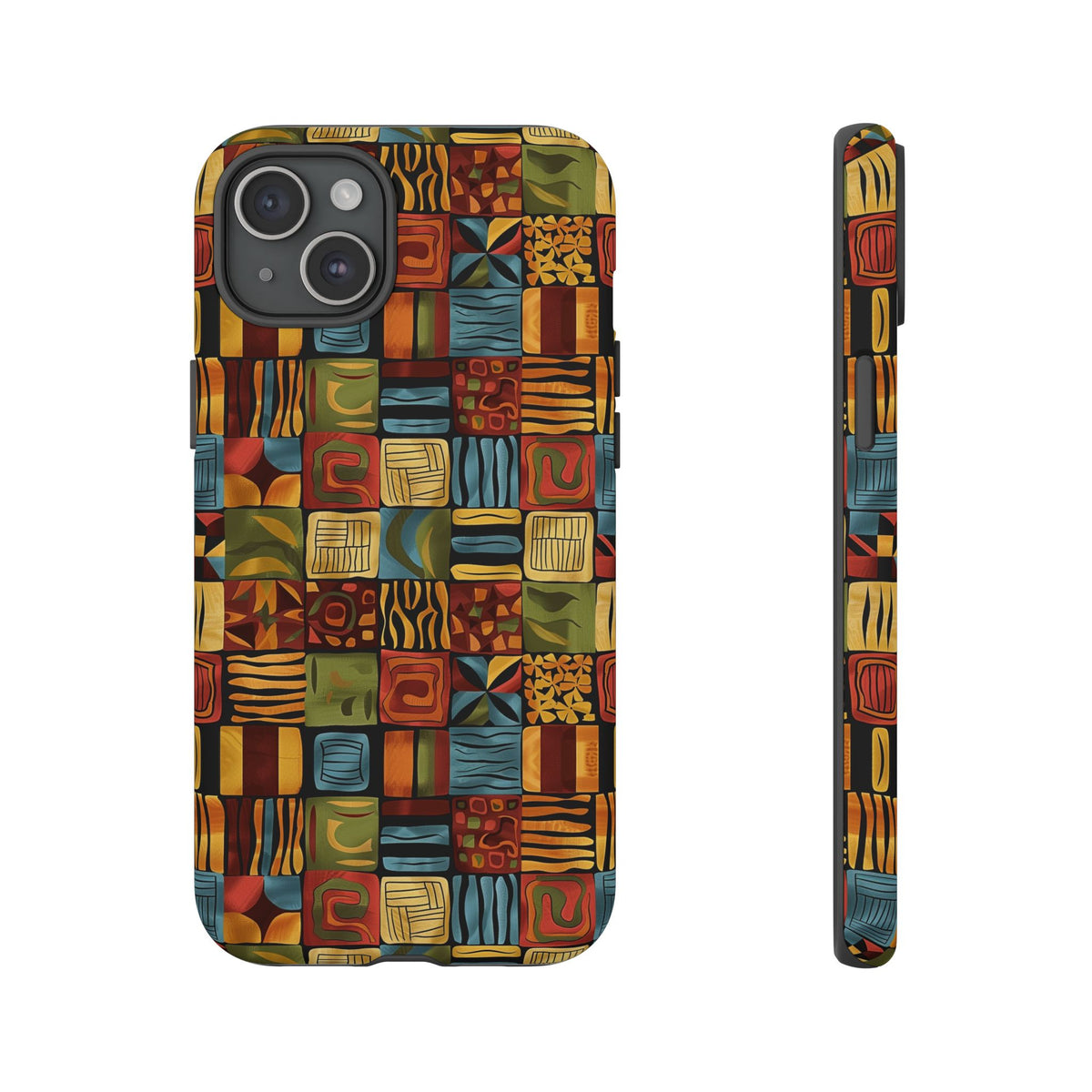 Stylish African Pattern Phone Case – Unique and Vibrant Protection 075