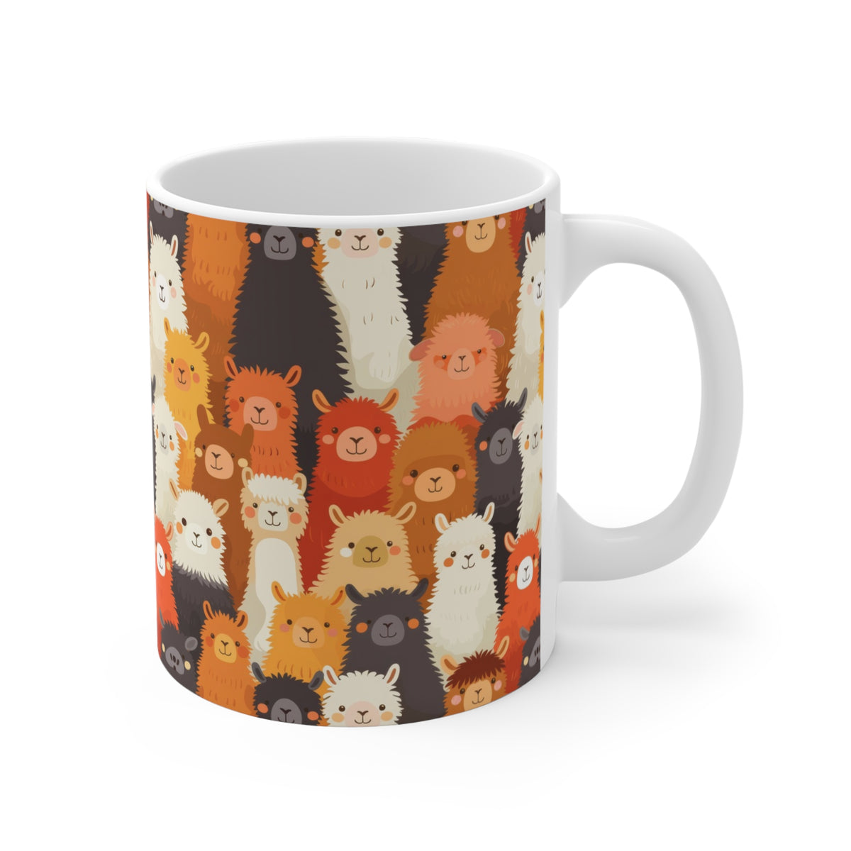 Cute Alpacas Pattern Coffee Mug – Adorable Ceramic Mug for Animal Lovers  9-jpg