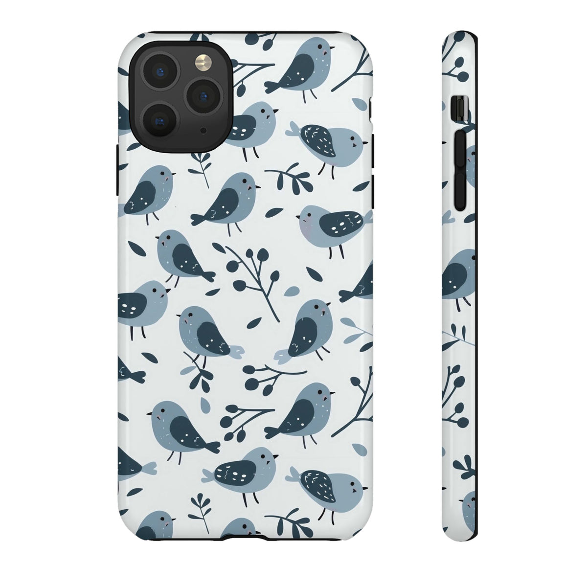 Birds Seamless Pattern Phone Case – Elegant and Timeless Avian Design 10