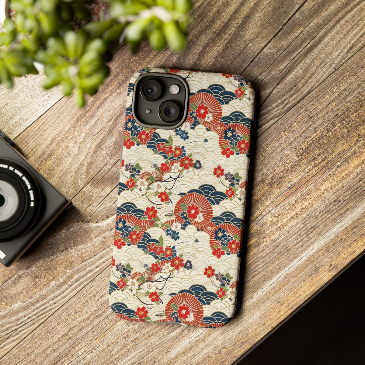 Japanese Pattern Phone Case – Elegant & Timeless Design for Your Phone 124