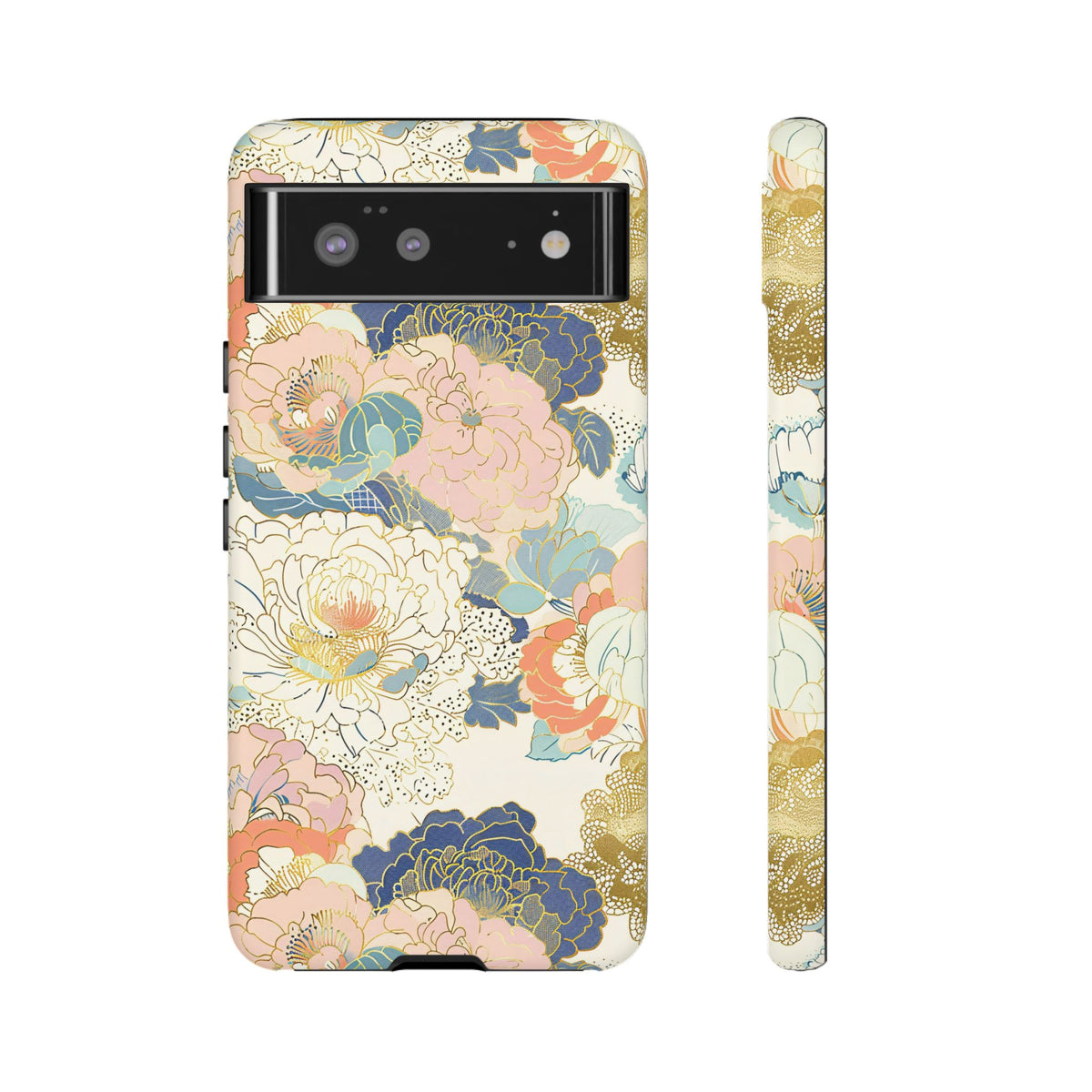 Japanese Blossom Asian Floral Design Phone Case – Elegant Floral Phone Cover 4