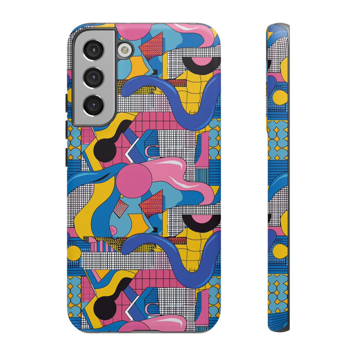 90s Themed Seamless Pattern Phone Case – Embrace Retro Style and Protection 224