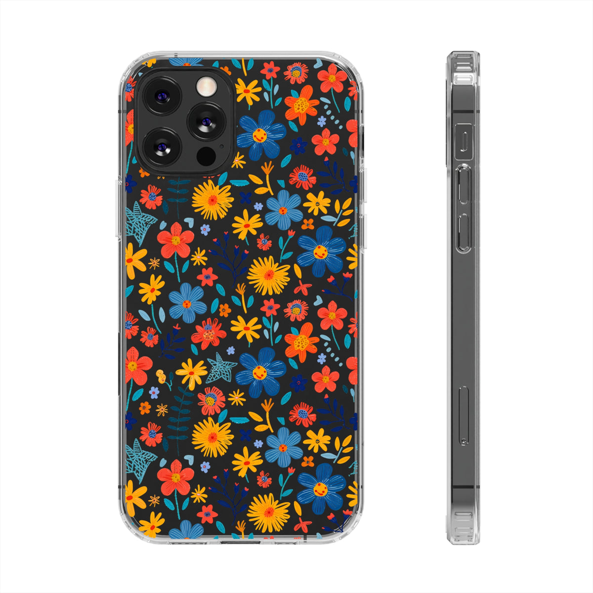 Wild Flowers Garden Stitch Phone Case – Nature-Inspired Floral Design 4