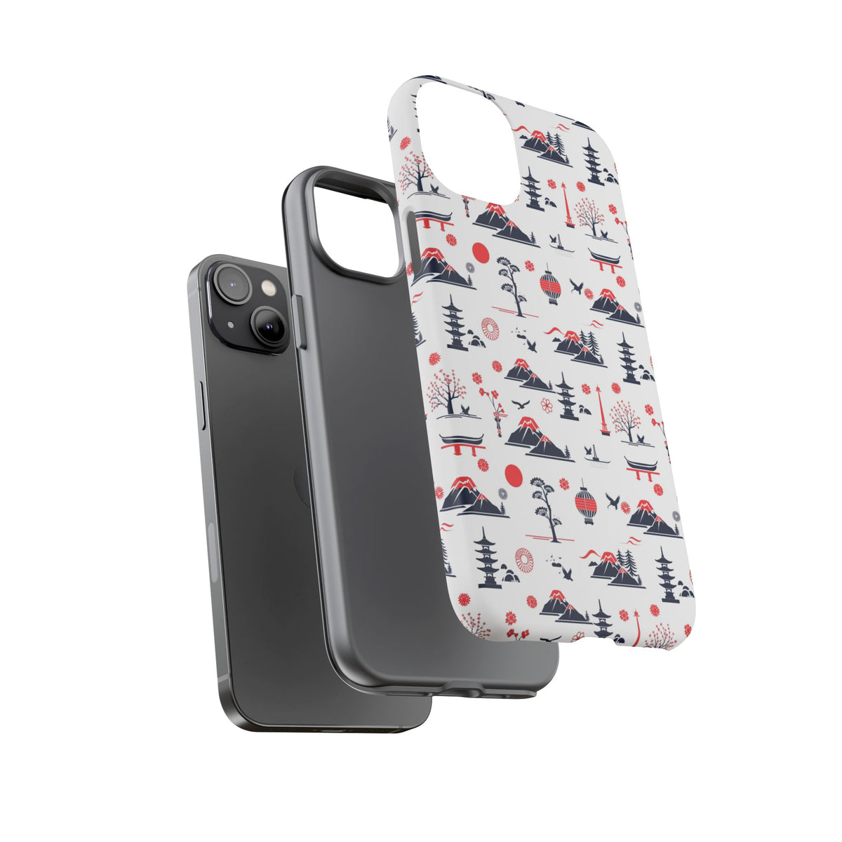 Japanese Pattern Phone Case – Elegant & Timeless Design for Your Phone 079