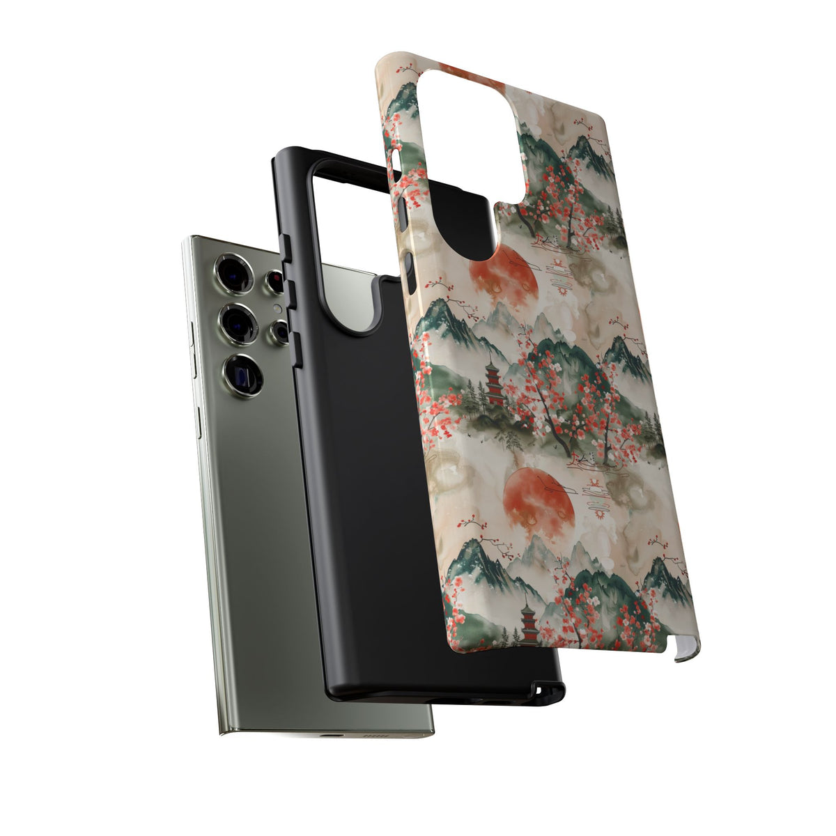 Japanese Pattern Phone Case – Elegant & Timeless Design for Your Phone 057