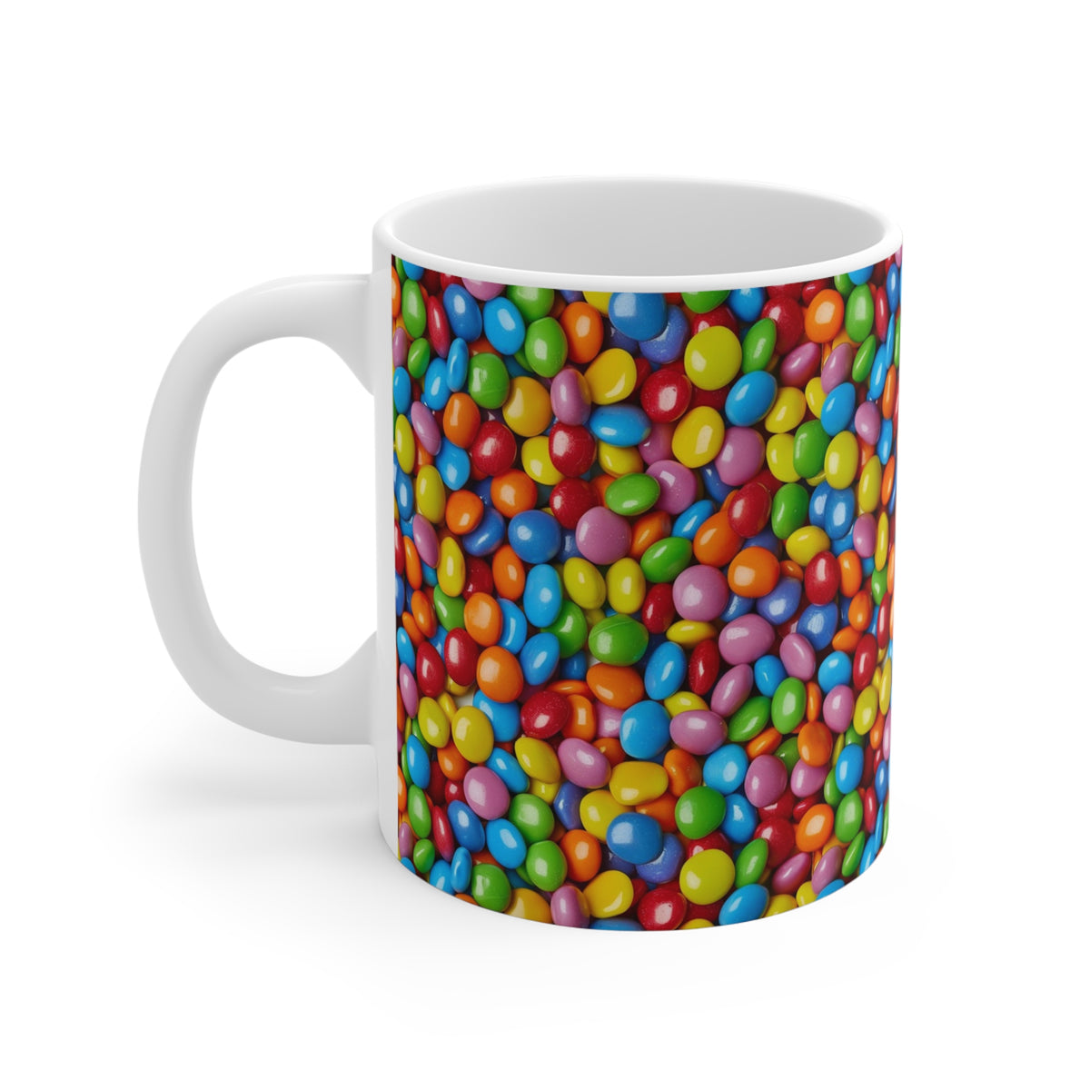 Colorful All-Over Candy Theme Coffee Mug Fun Ceramic Drinkware 220