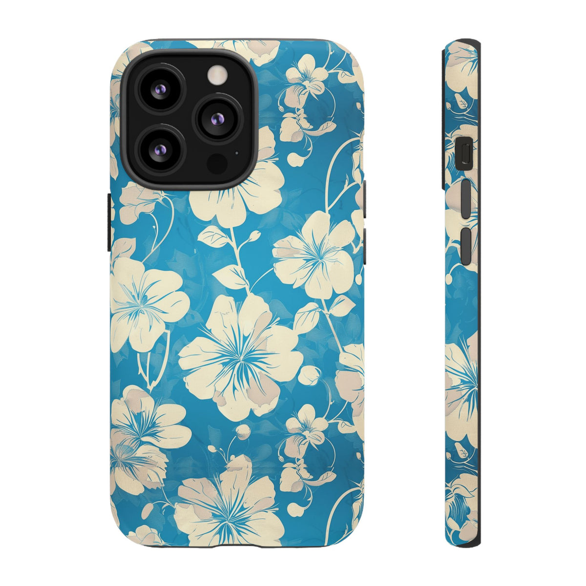 Blue Floral Seamless Pattern Phone Case