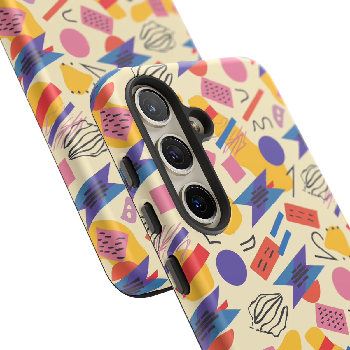 90s Themed Seamless Pattern Phone Case – Embrace Retro Style and Protection 270