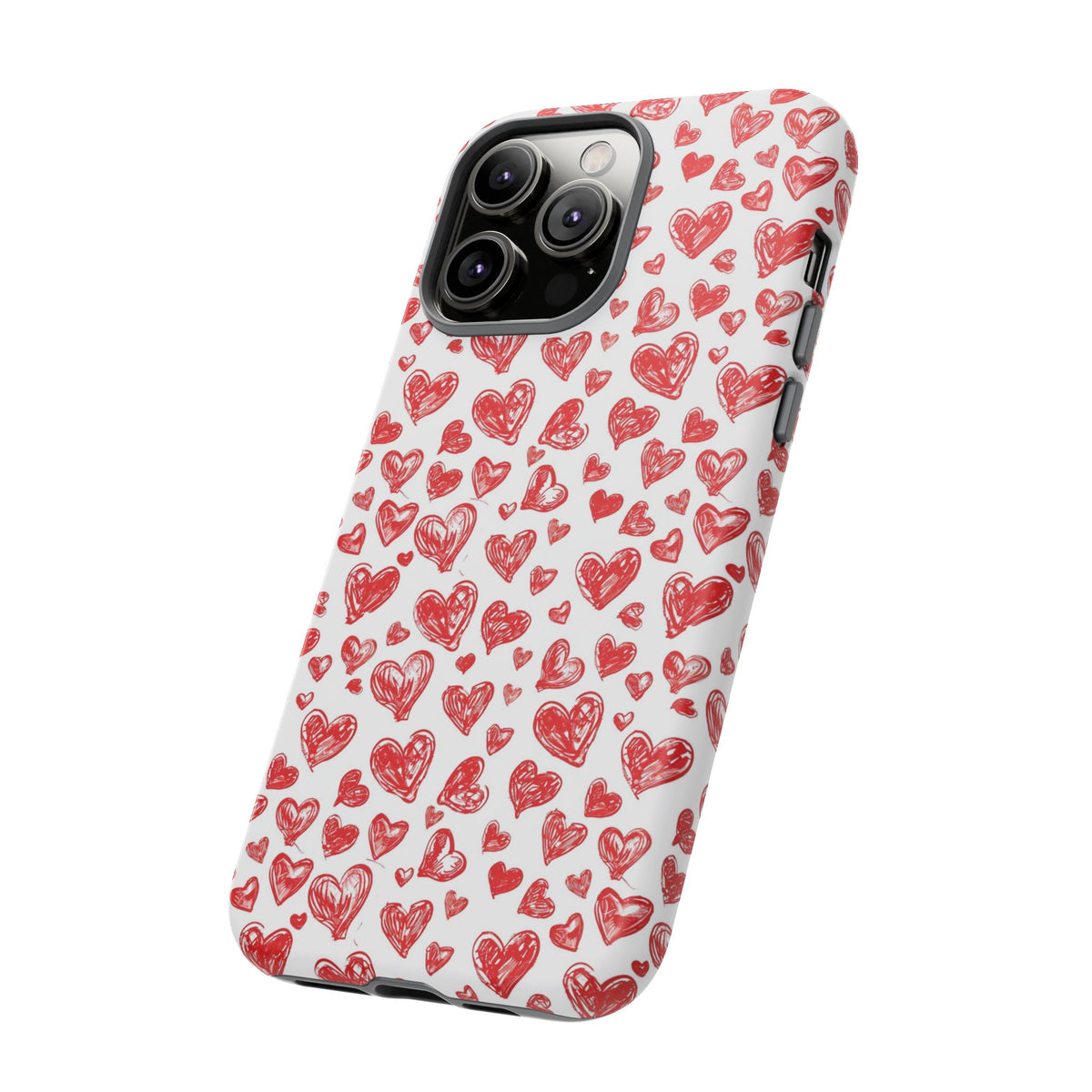 Heart Pattern Phone Case – Stylish & Loving Design for Your Device 814