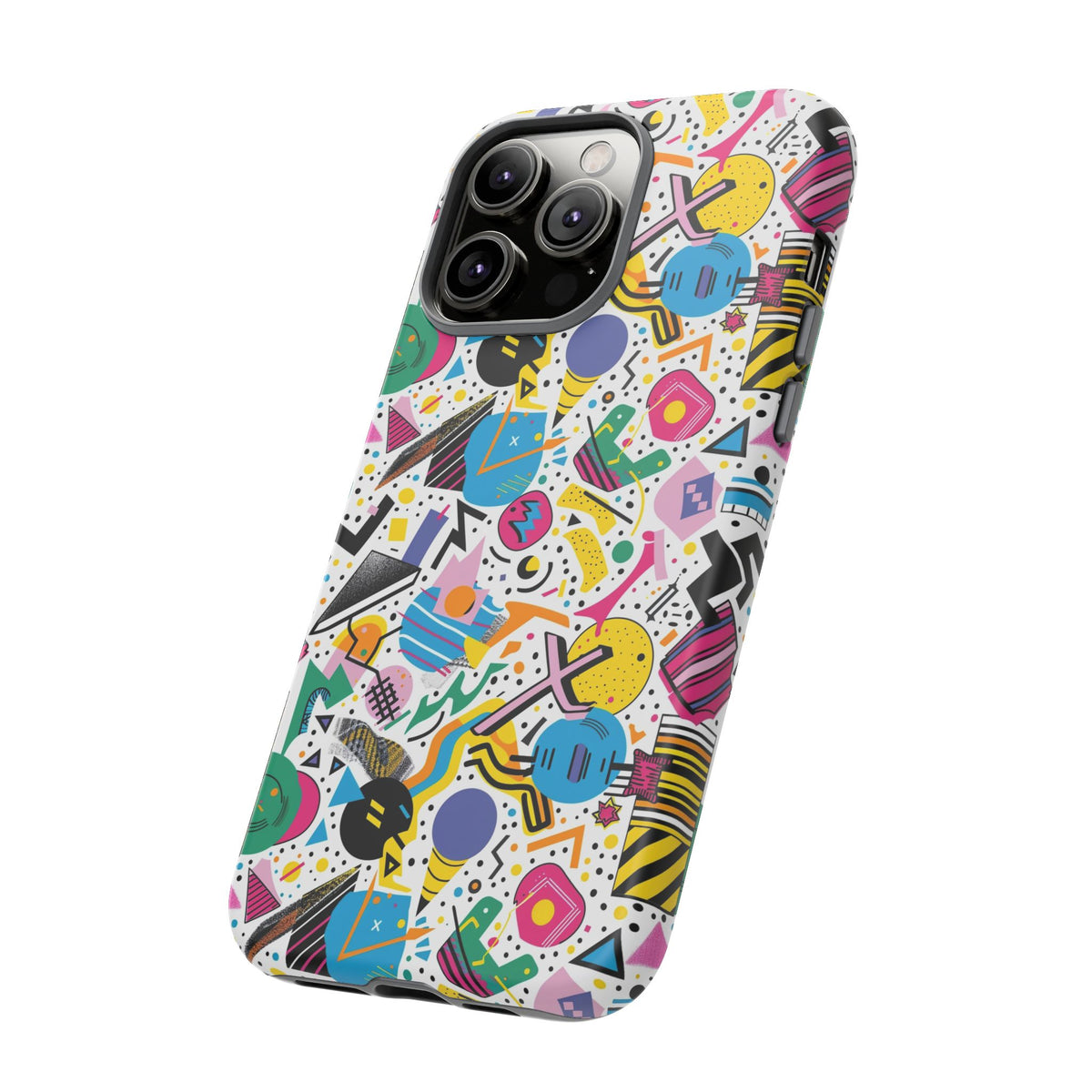 90s Themed Seamless Pattern Phone Case – Embrace Retro Style and Protection 225