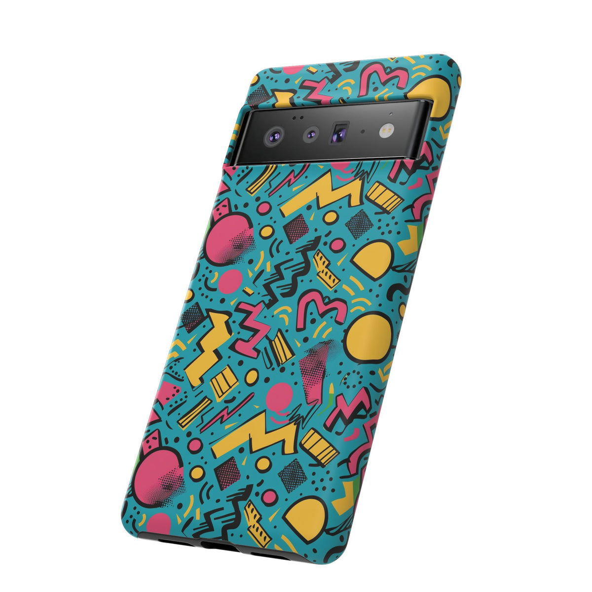 90s Themed Seamless Pattern Phone Case – Embrace Retro Style and Protection 253