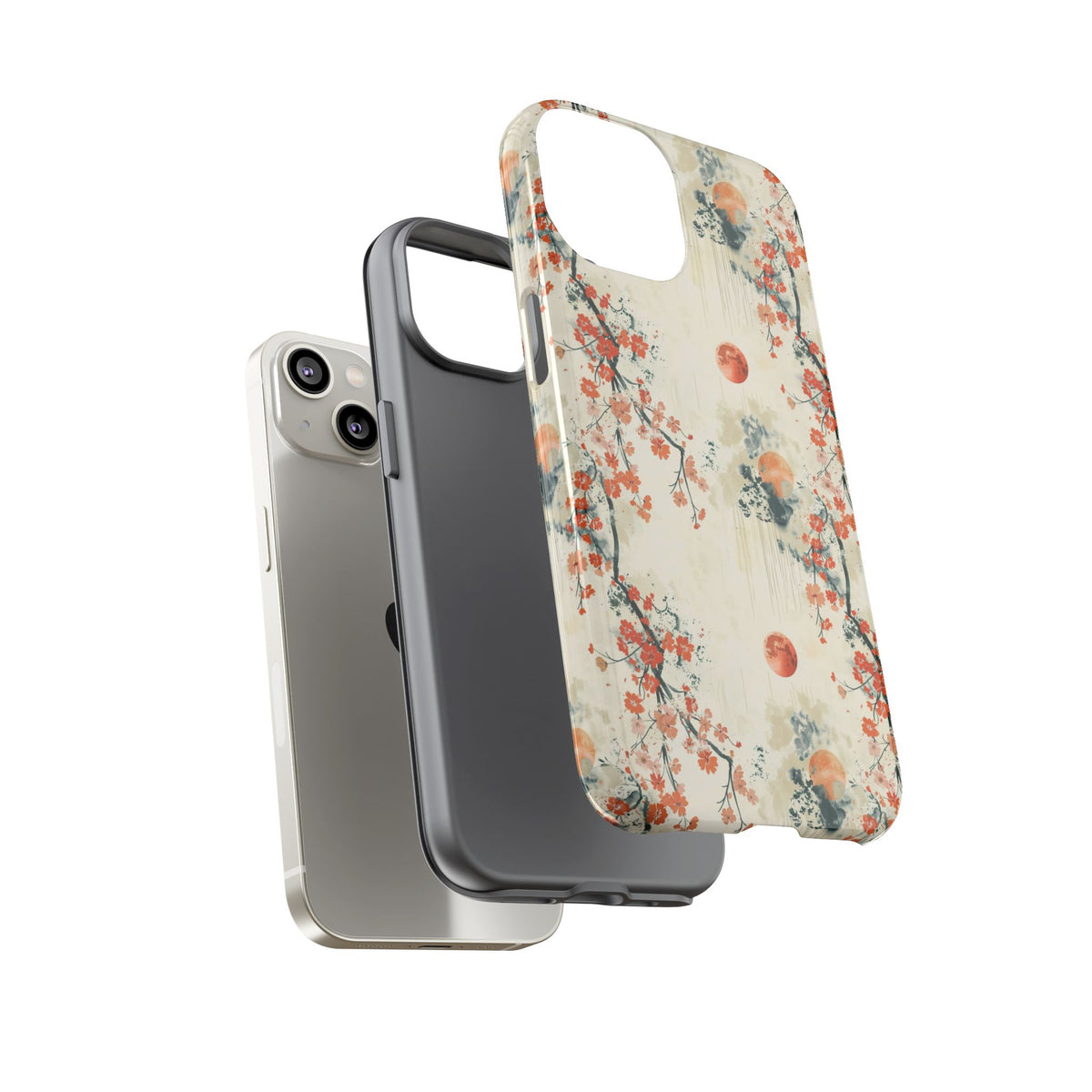 Japanese Pattern Phone Case – Elegant & Timeless Design for Your Phone 075