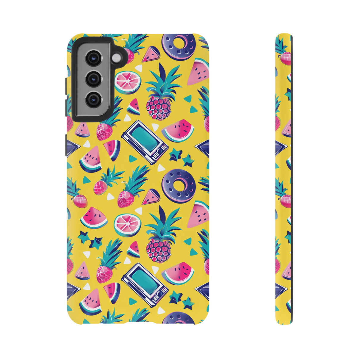 90s Themed Seamless Pattern Phone Case – Embrace Retro Style and Protection 255