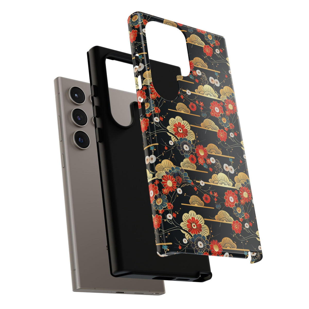 Japanese Pattern Phone Case – Elegant & Timeless Design for Your Phone 063