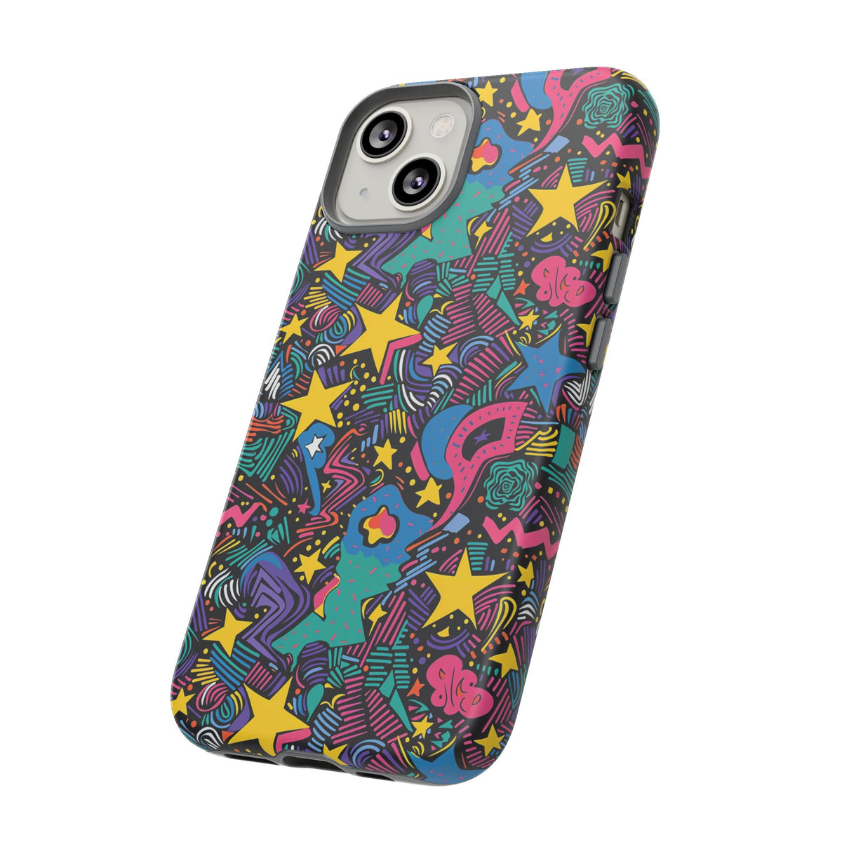 90s Themed Seamless Pattern Phone Case – Embrace Retro Style and Protection 227