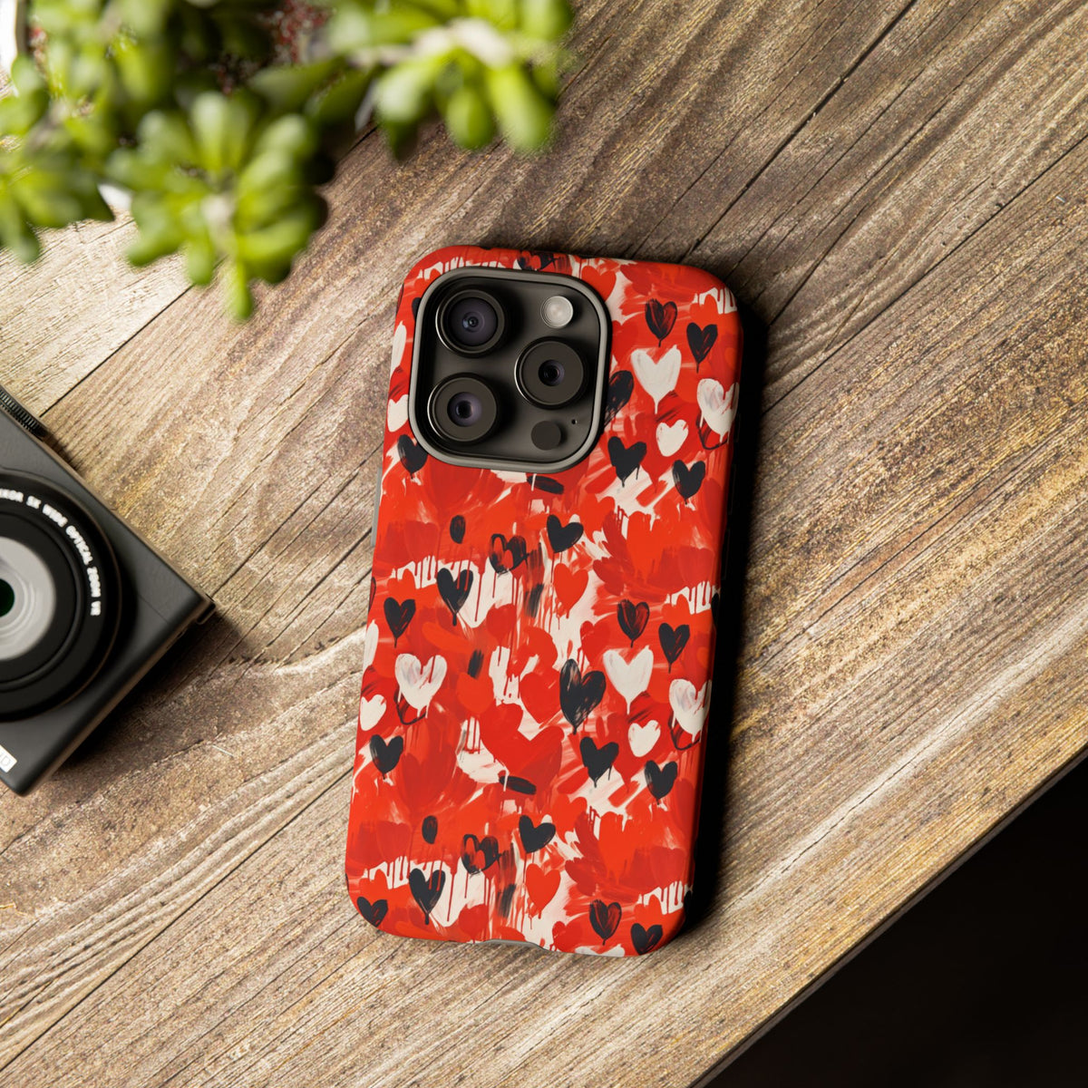 Heart Pattern Phone Case – Stylish & Loving Design for Your Device 355