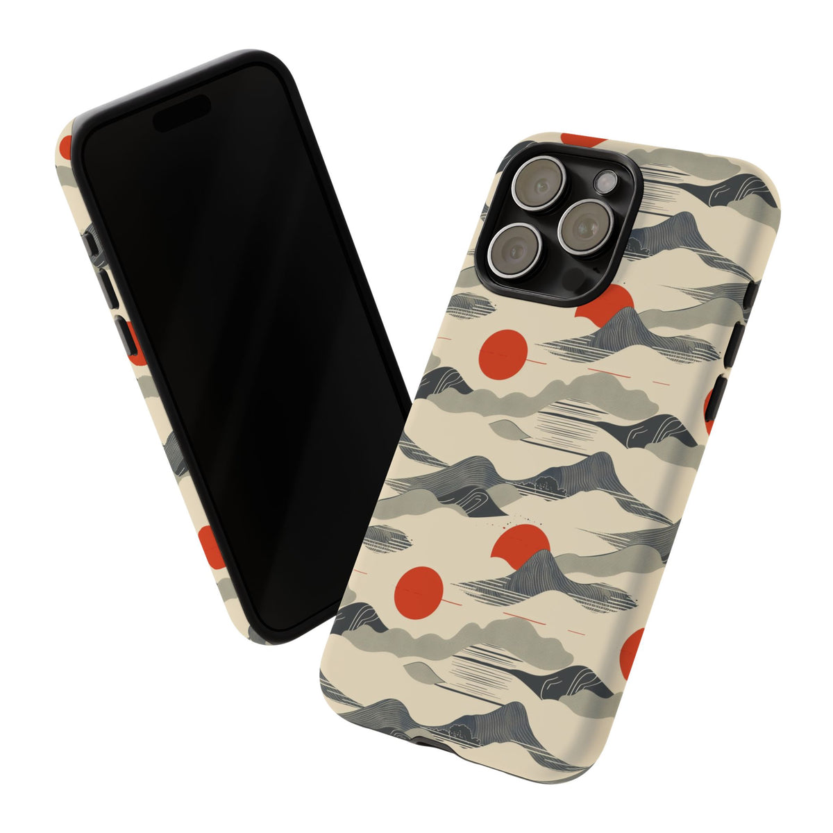 Japanese Pattern Phone Case – Elegant & Timeless Design for Your Phone 048