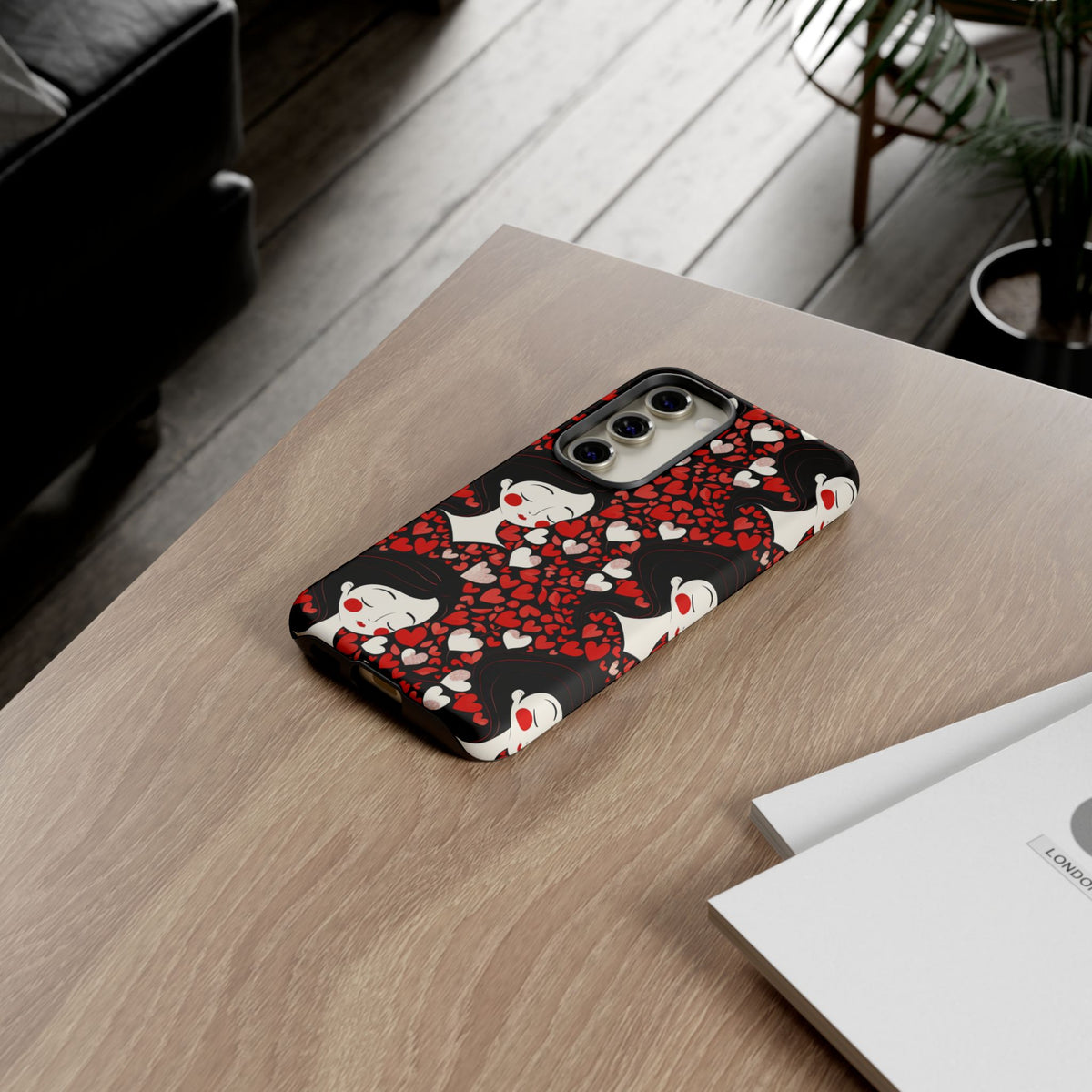 Heart Pattern Phone Case – Stylish & Loving Design for Your Device 232