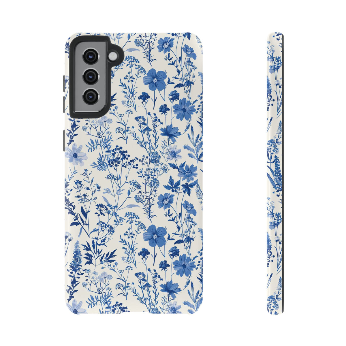 Blue French Toile Phone Case – Timeless Elegance and Classic Style