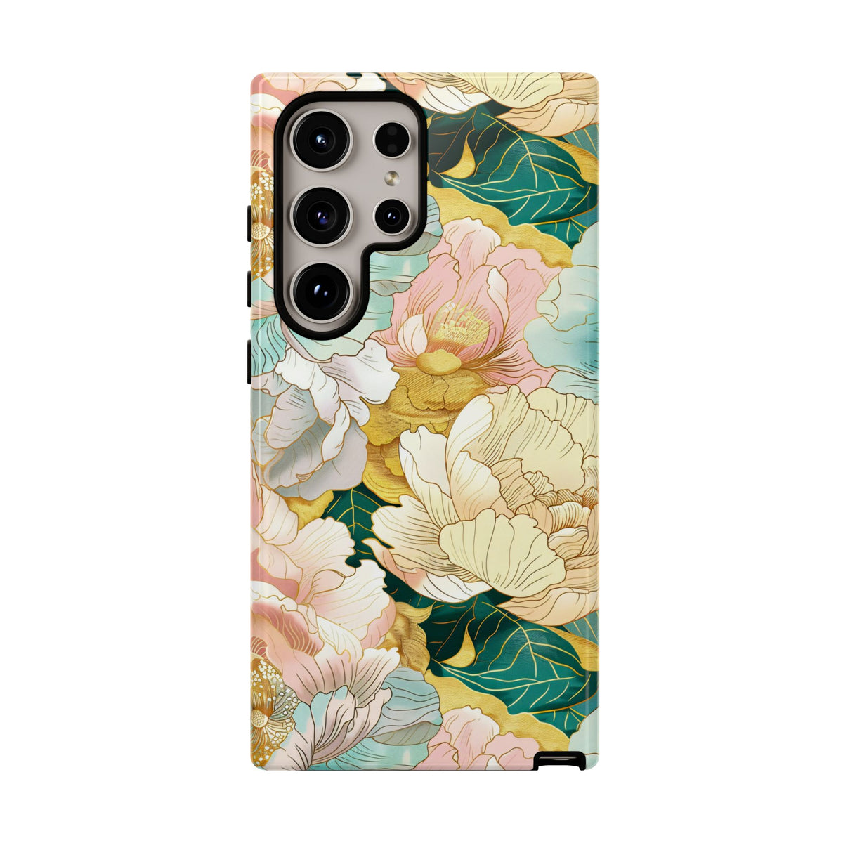 Japanese Blossom Asian Floral Design Phone Case – Elegant Floral Phone Cover