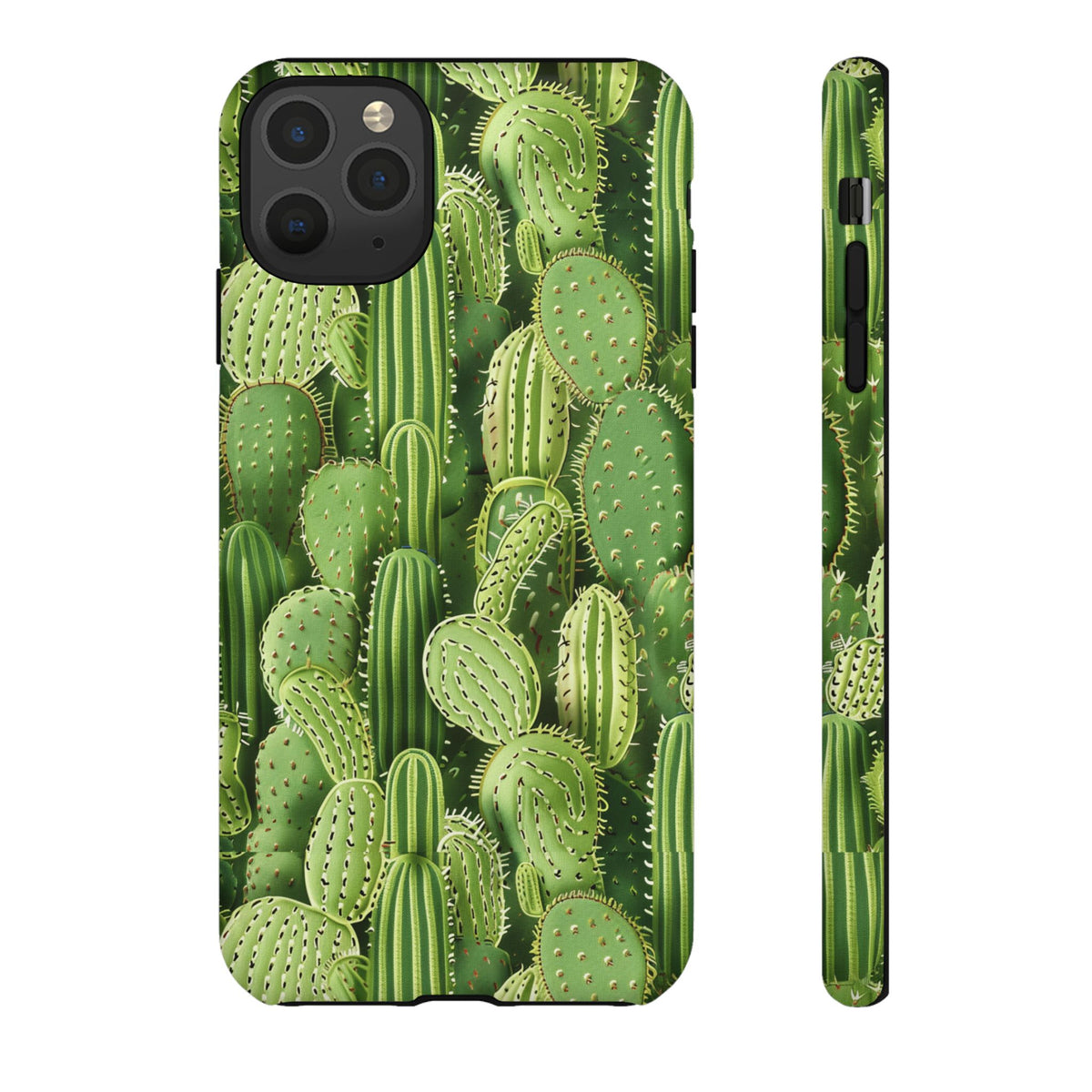 Cactus Embroidery Phone Case – Elegant and Unique Handcrafted Cactus Design