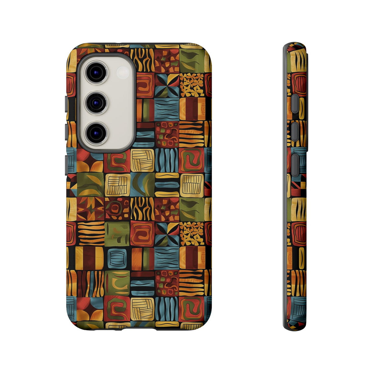 Stylish African Pattern Phone Case – Unique and Vibrant Protection 075