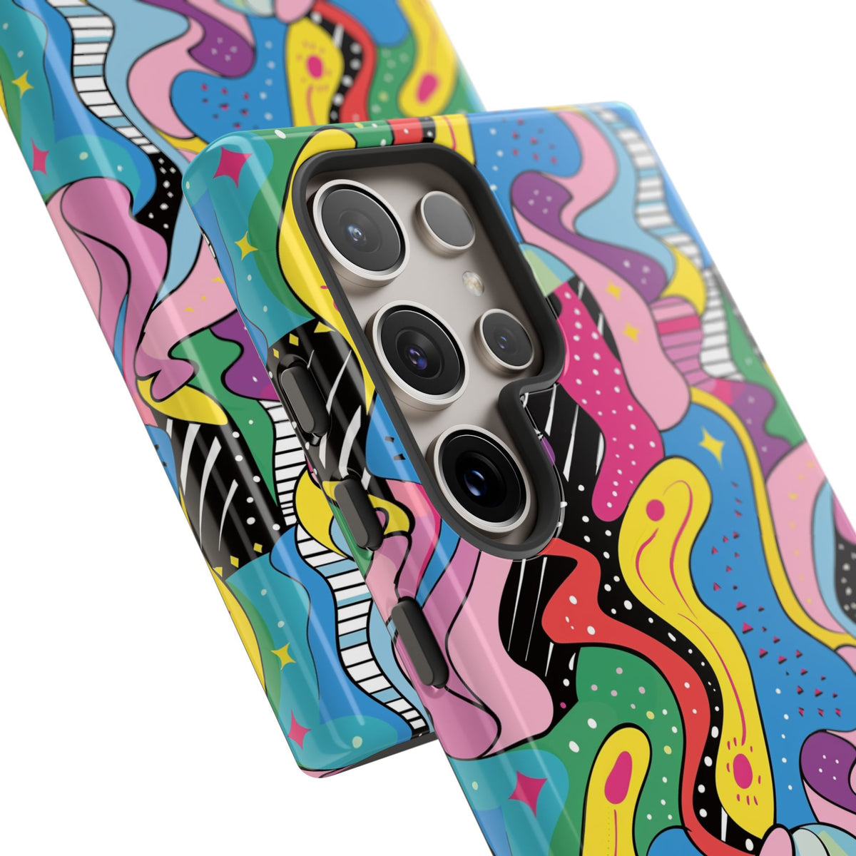 90s Themed Seamless Pattern Phone Case – Embrace Retro Style and Protection 275