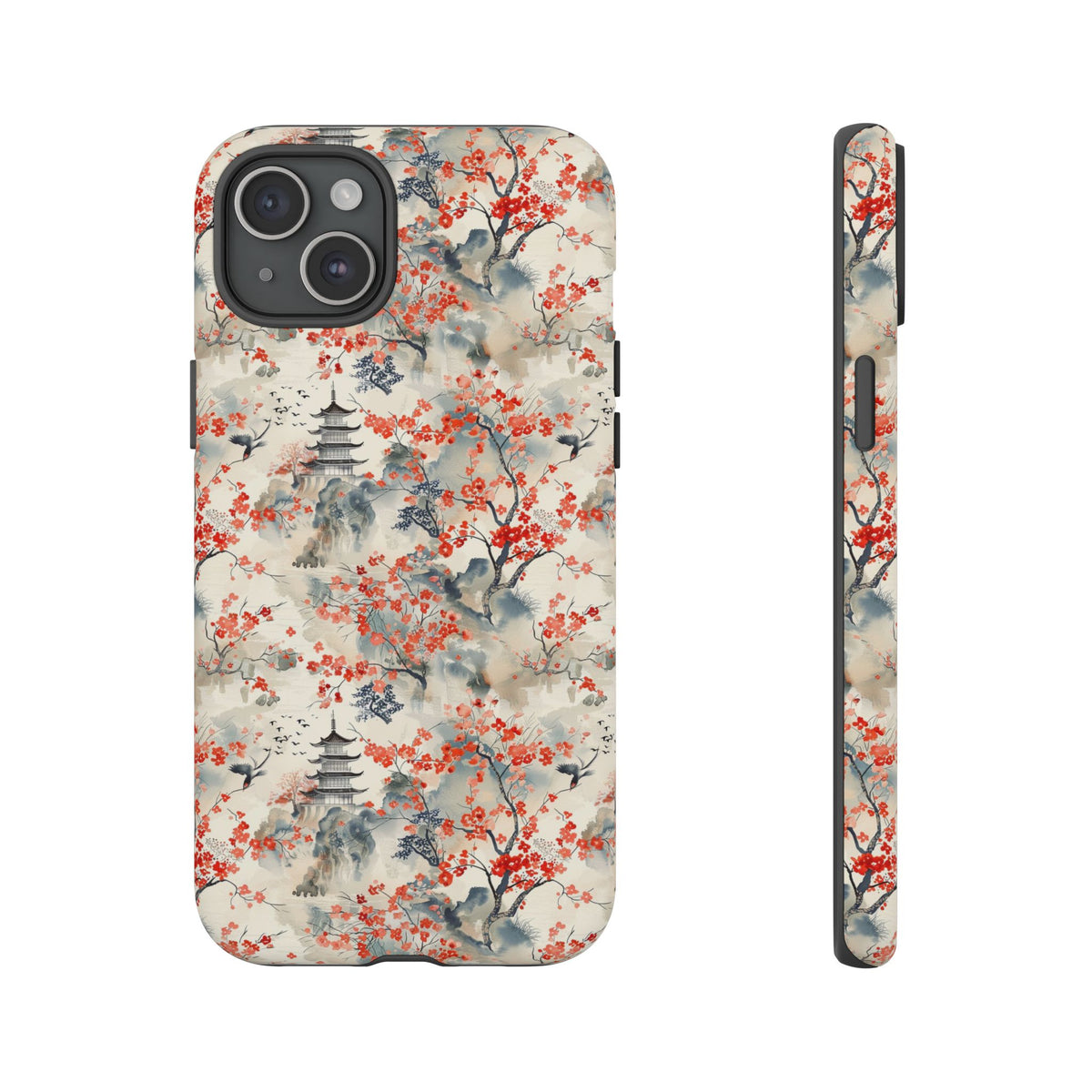 Japanese Style Pattern Phone Case - Elegant & Protective Cover