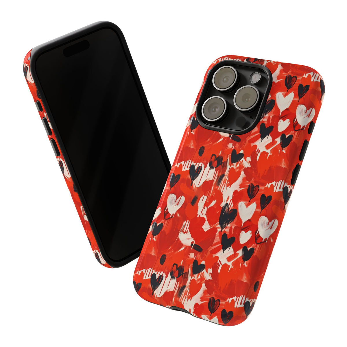 Heart Pattern Phone Case – Stylish & Loving Design for Your Device 355