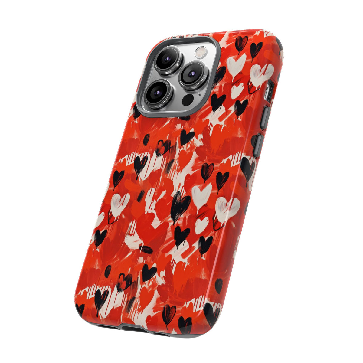 Heart Pattern Phone Case – Stylish & Loving Design for Your Device 355