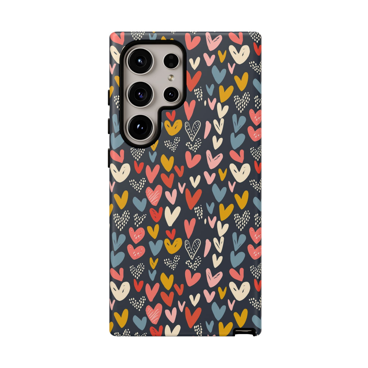 Heart Pattern Phone Case – Stylish & Loving Design for Your Device 816