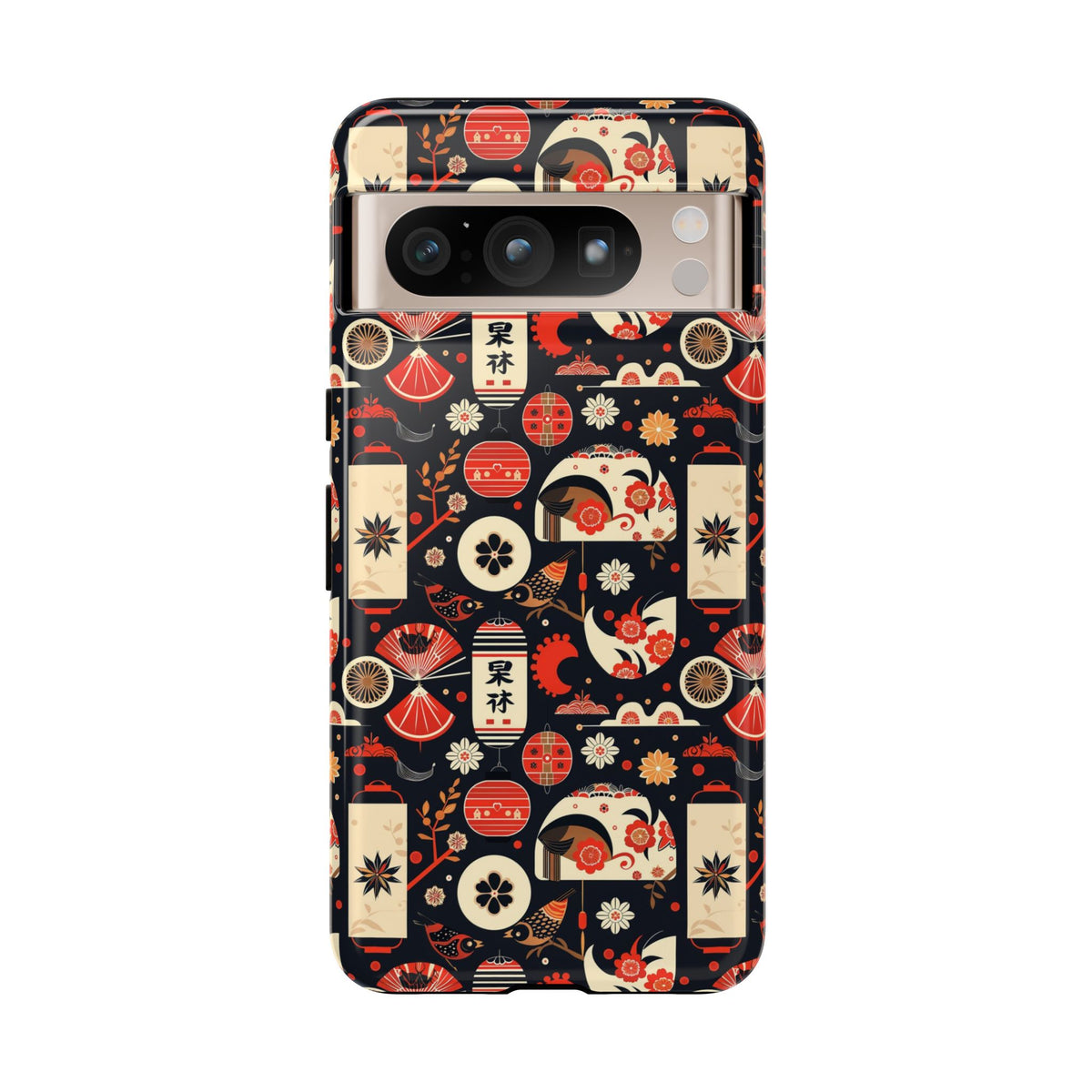 Japanese Pattern Phone Case – Elegant & Timeless Design for Your Phone 069