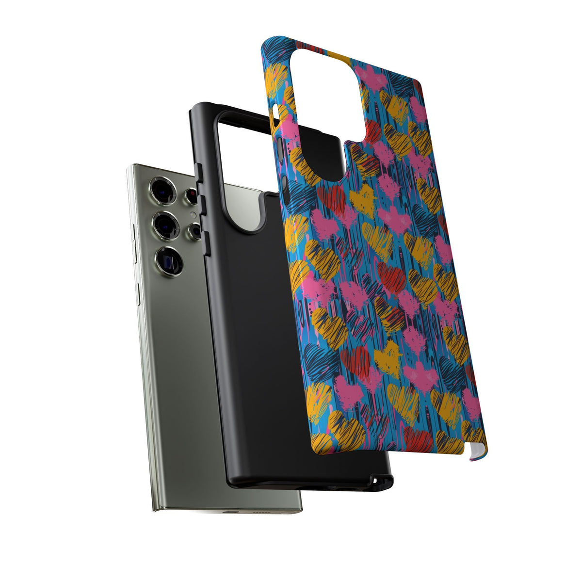 Heart Pattern Phone Case – Stylish & Loving Design for Your Device 262