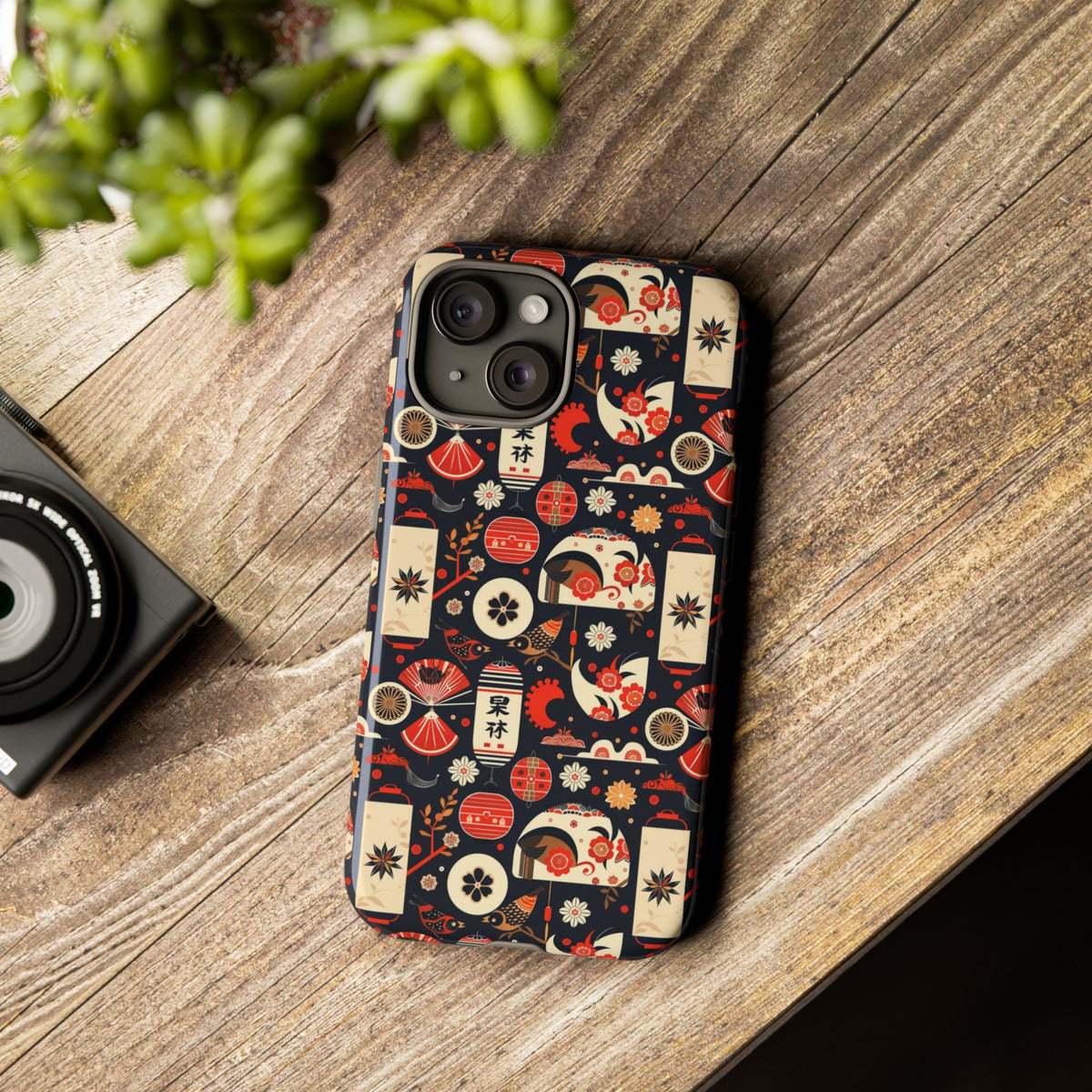 Japanese Pattern Phone Case – Elegant & Timeless Design for Your Phone 069