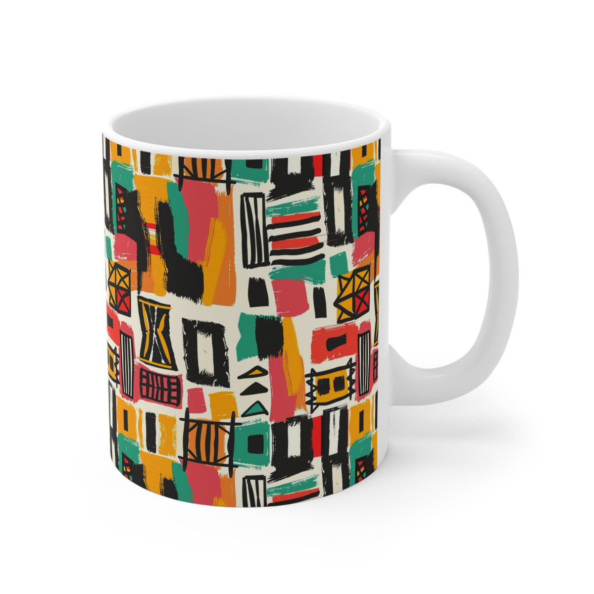 All-Over African Pattern Coffee Mug 656