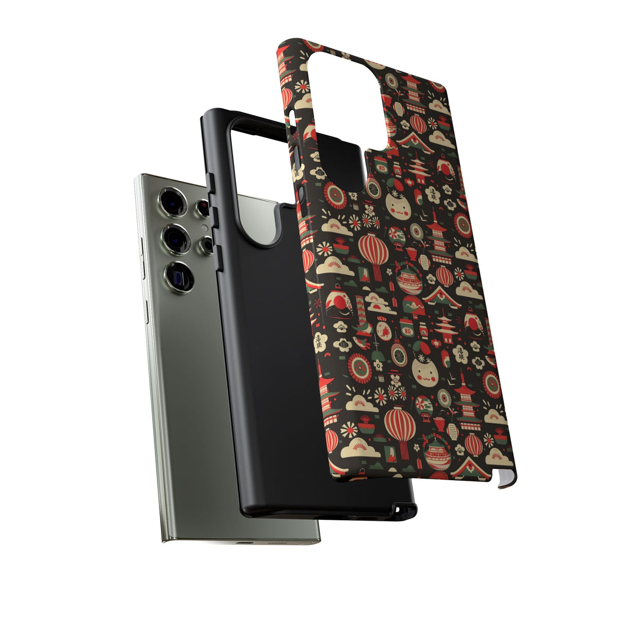 Japanese Pattern Phone Case – Elegant & Timeless Design for Your Phone 032