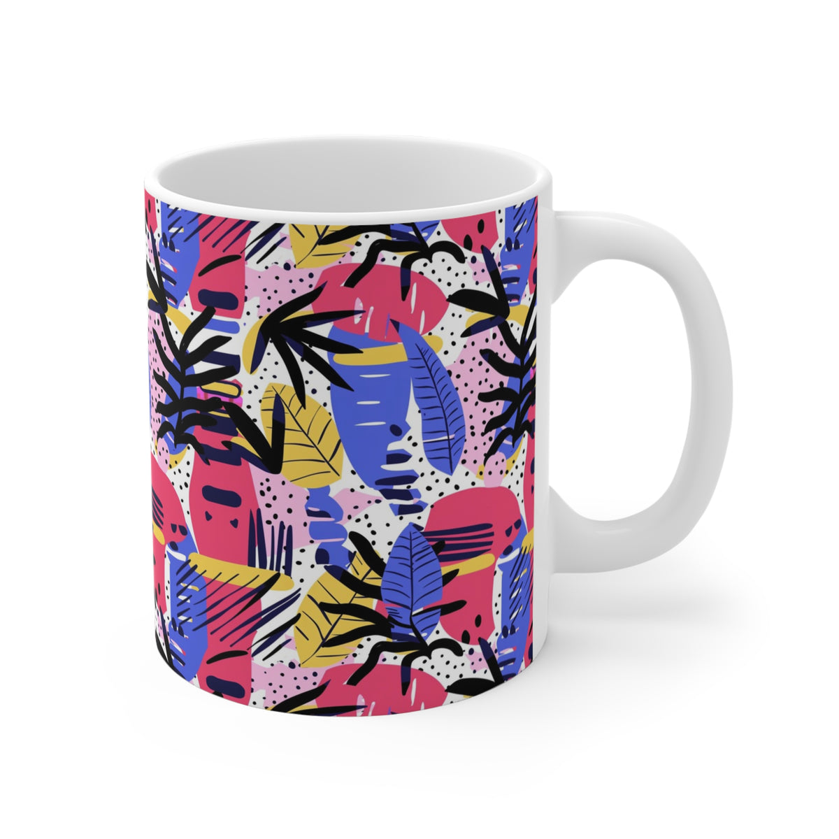 90s Retro Coffee Mug - Full Wrap Design 525