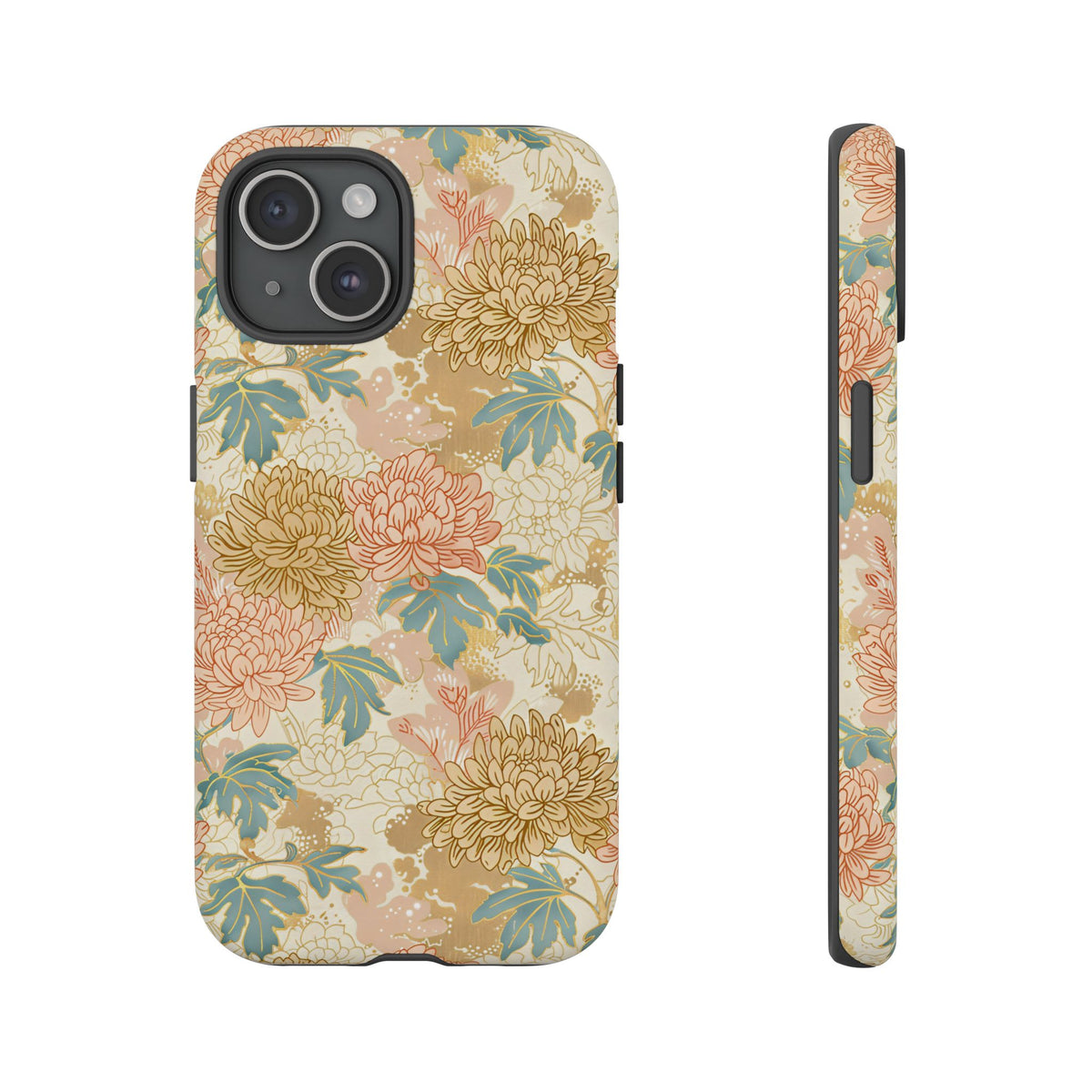 Japanese Blossom Asian Floral Design Phone Case – Elegant Floral Phone Cover