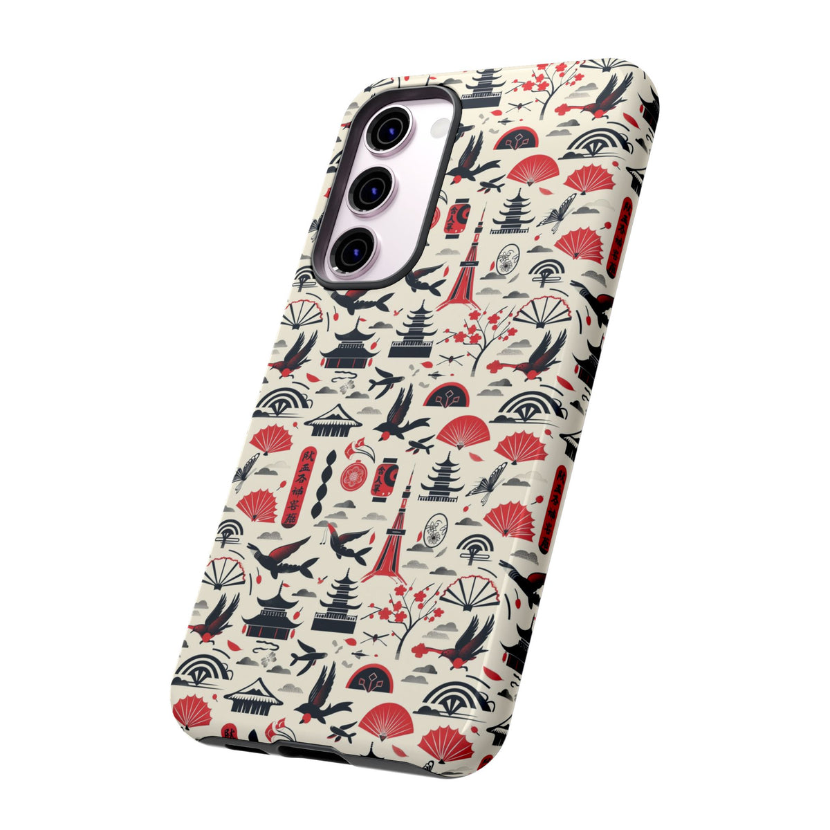 Japanese Pattern Phone Case – Elegant & Timeless Design for Your Phone 067