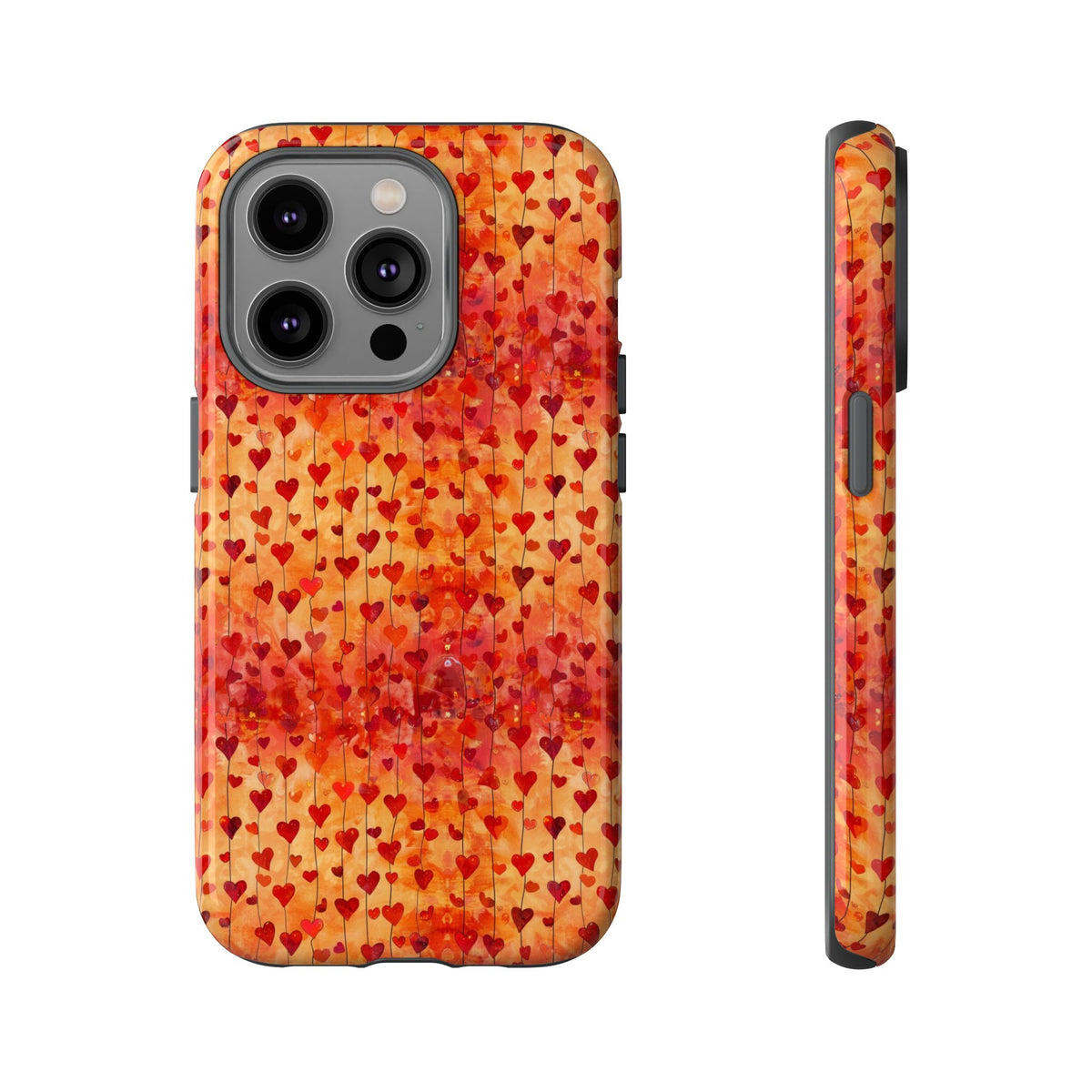 Heart Pattern Phone Case – Stylish & Loving Design for Your Device 827