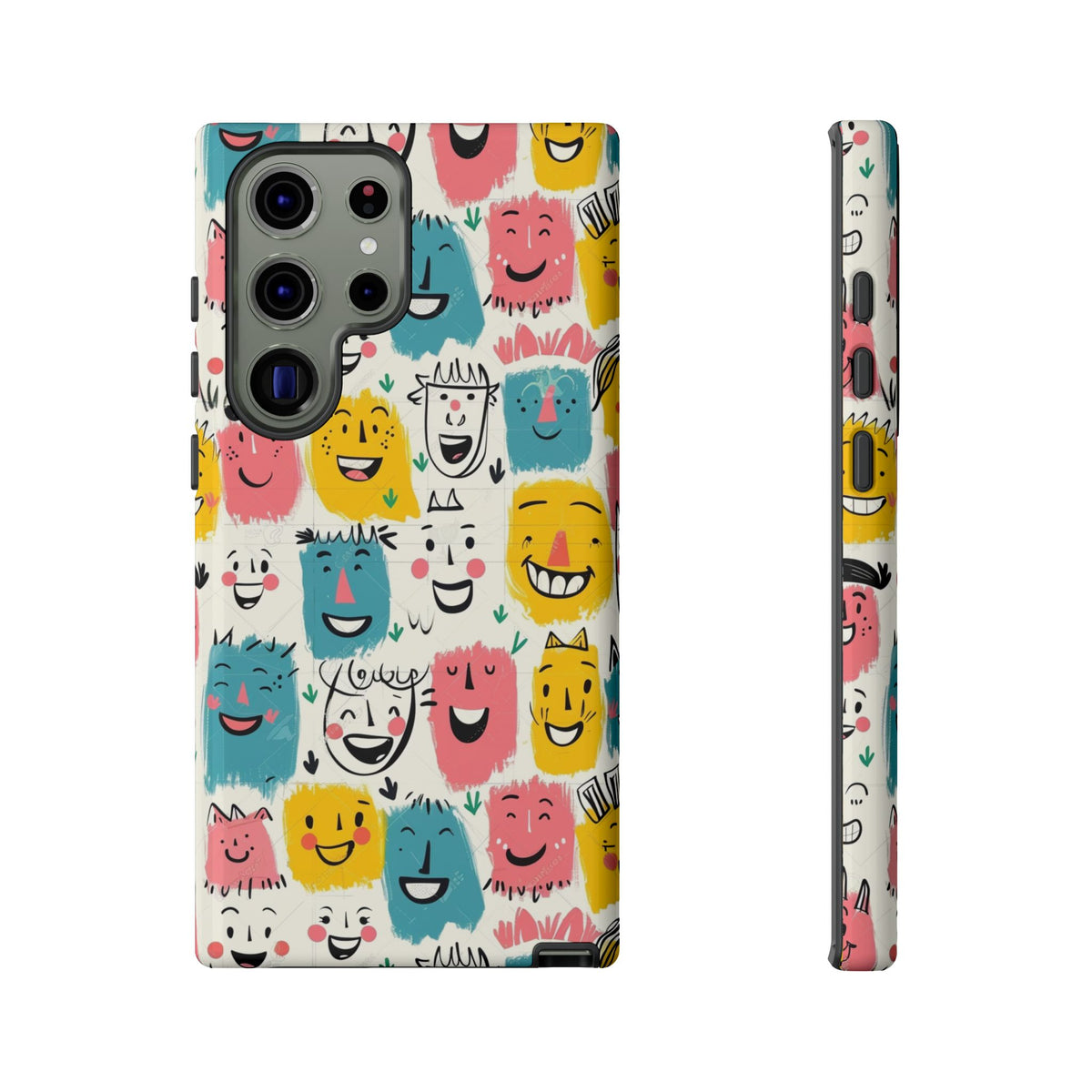 Happy Faces Phone Case – Joyful and Cheerful Design for a Bright Look