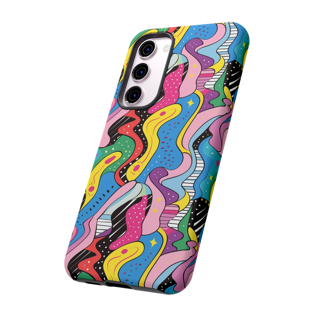 90s Themed Seamless Pattern Phone Case – Embrace Retro Style and Protection 275