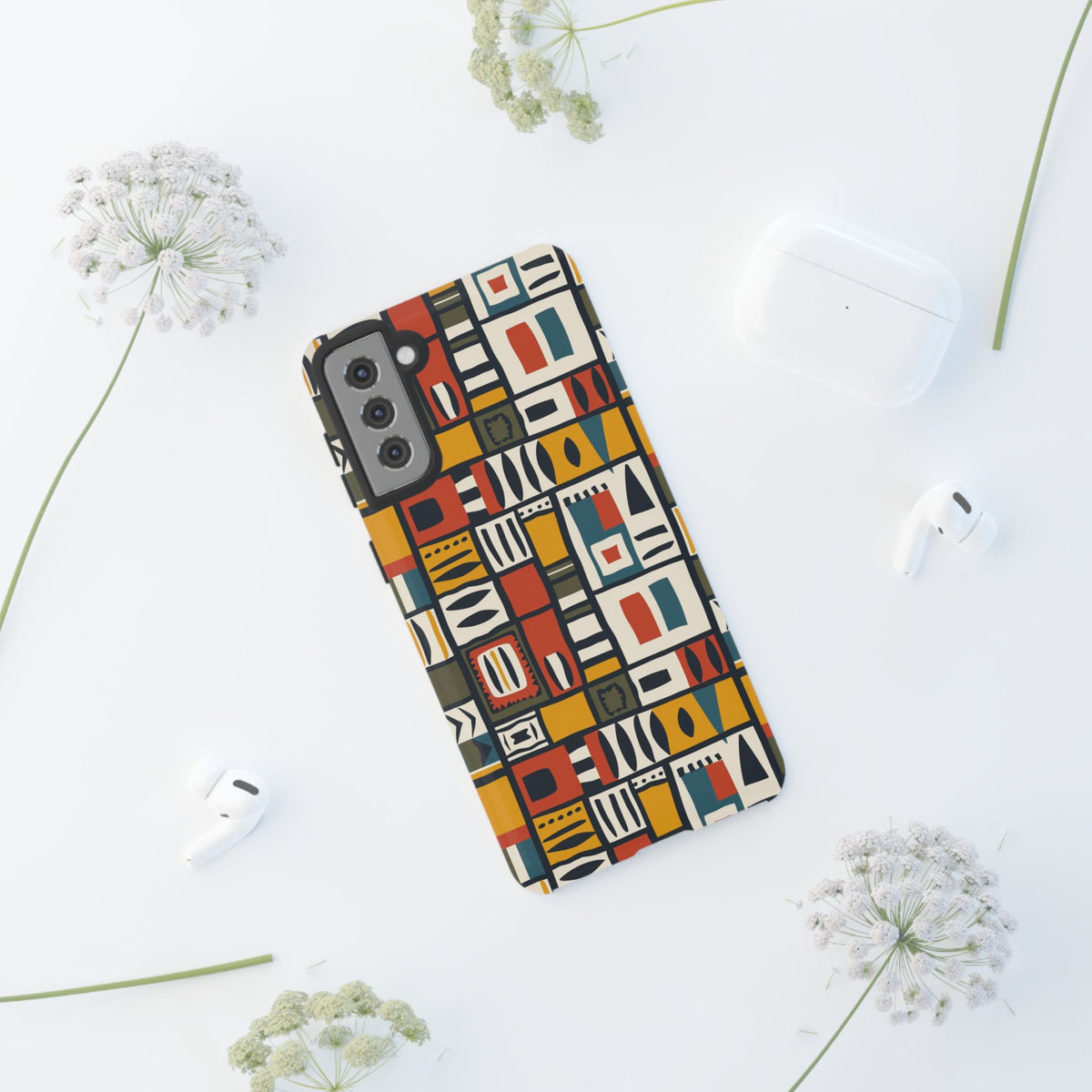 Stylish African Pattern Phone Case – Unique and Vibrant Protection 013