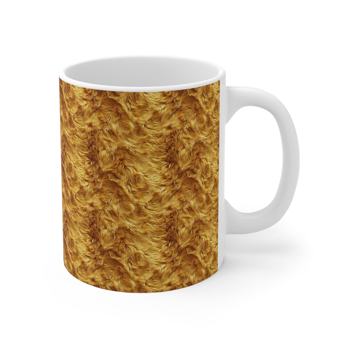 Fur Seamless Pattern Coffee Mug – Cozy Ceramic Mug for Fur Lovers 7