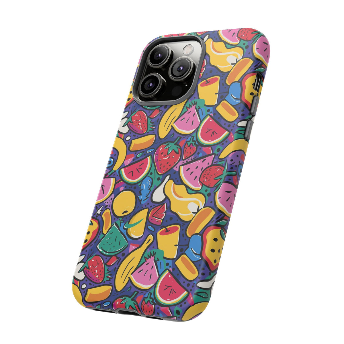 90s Themed Seamless Pattern Phone Case – Embrace Retro Style and Protection 316