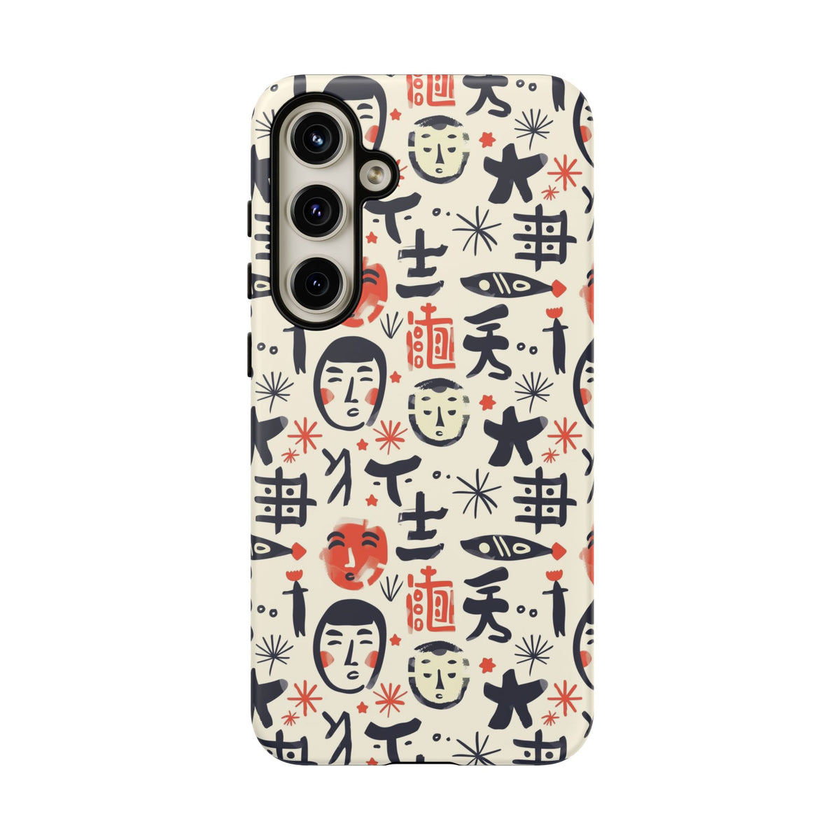 Japanese Pattern Phone Case – Elegant & Timeless Design for Your Phone 092