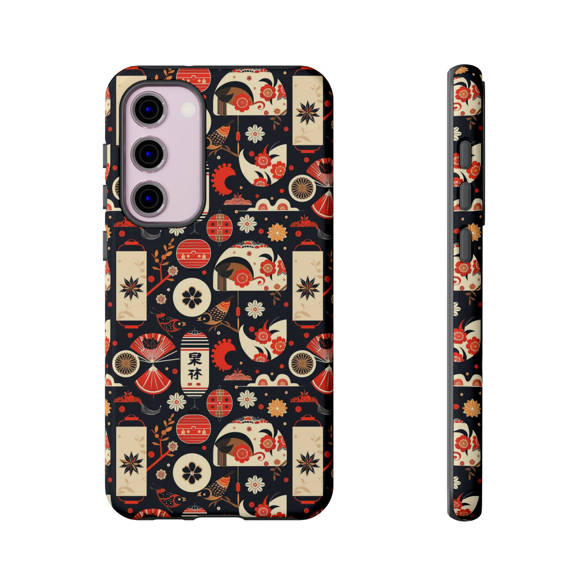 Japanese Pattern Phone Case – Elegant & Timeless Design for Your Phone 069