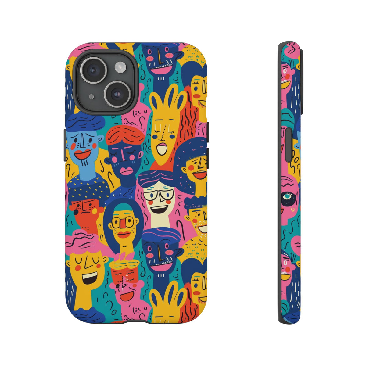 Happy Faces Phone Case – Joyful and Cheerful Design for a Bright Look 6